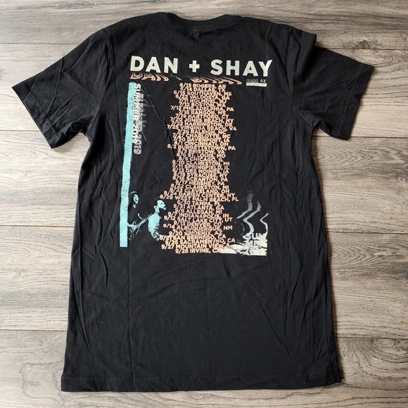 Dan + Shay Country Pop 2019 Summer Tour Black Graphic T-Shirt Size S - Picture 3 of 5